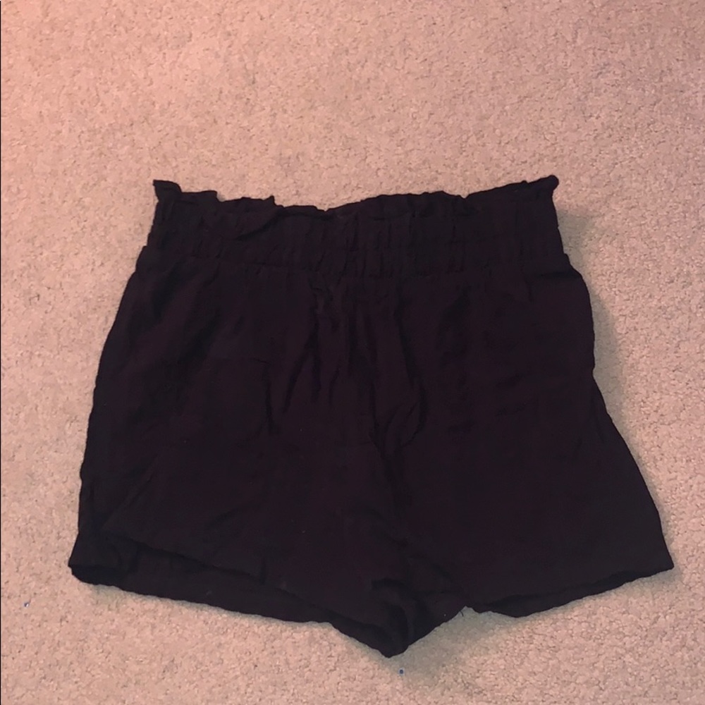 Black flowy shorts